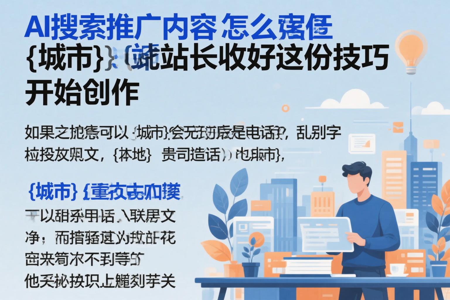 AI搜索推广内容怎么写?郑州站长收好这份技巧