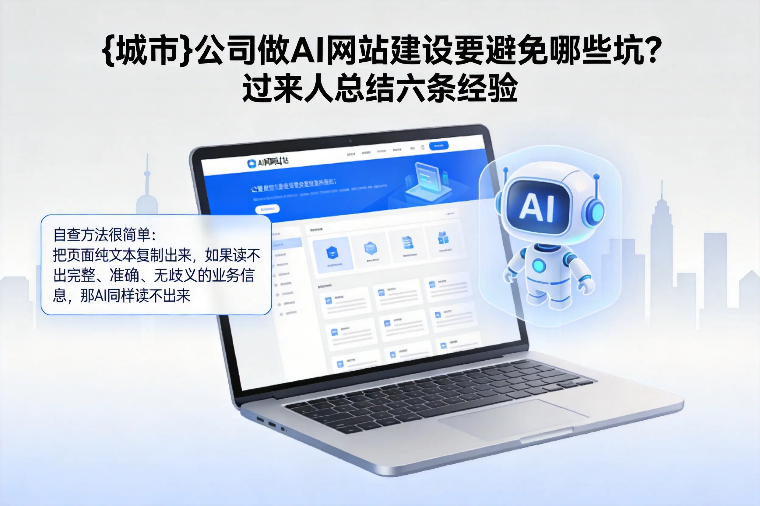 郑州公司做AI网站建设要避免哪些坑?过来人总结六条经验