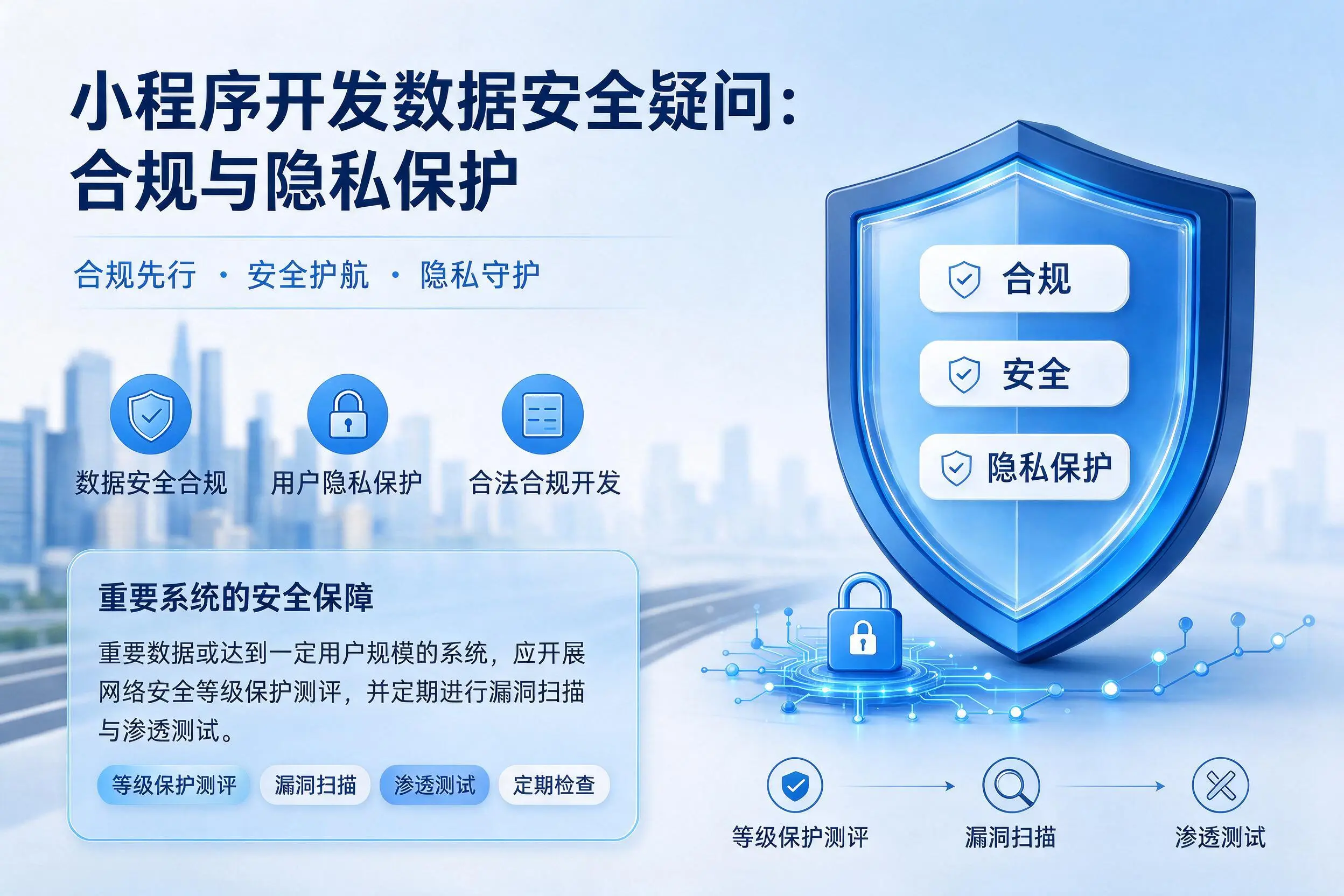 郑州小程序开发数据安全疑问:合规与隐私保护