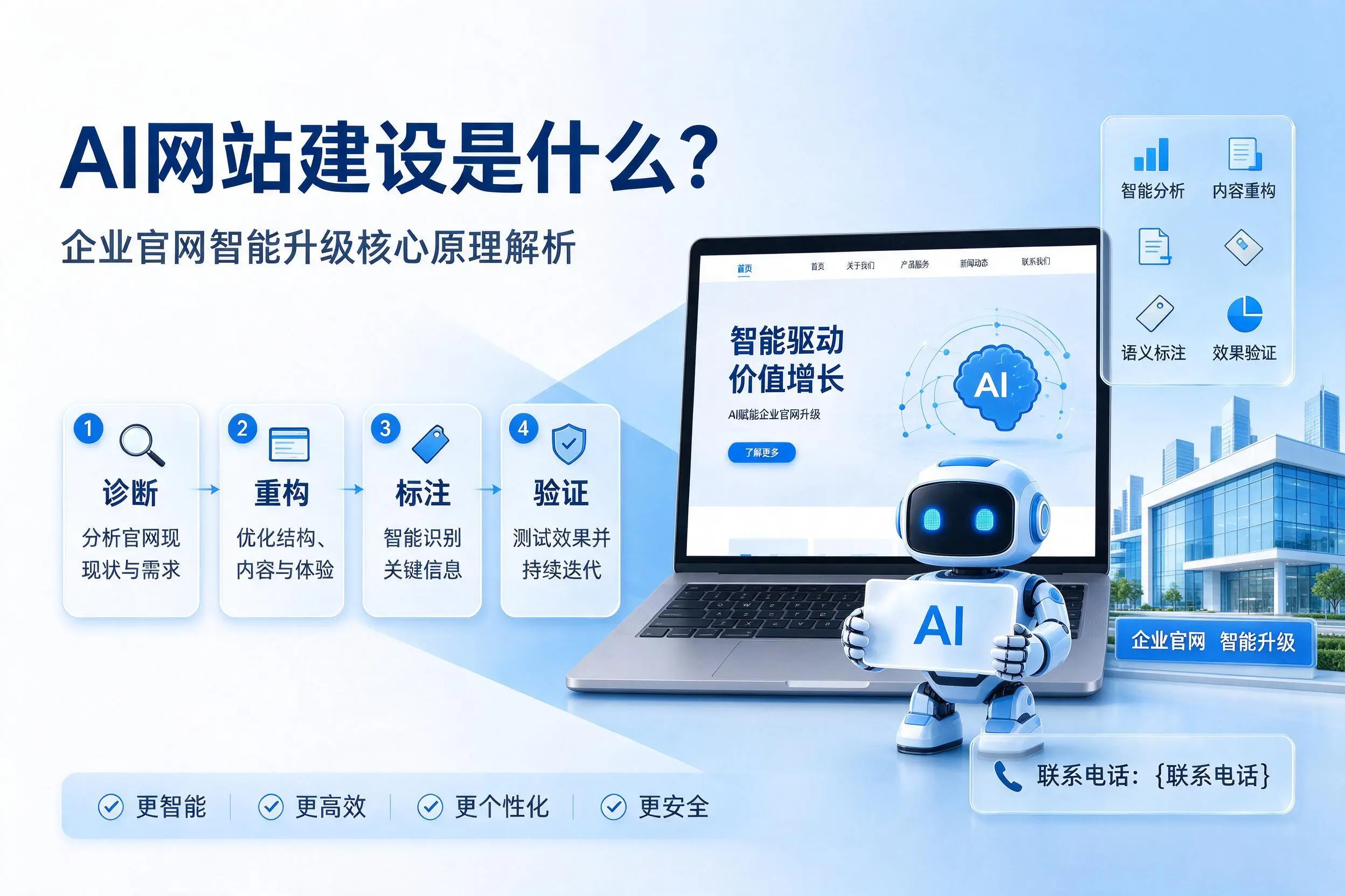 AI网站建设是什么?郑州企业官网智能升级核心原理解析