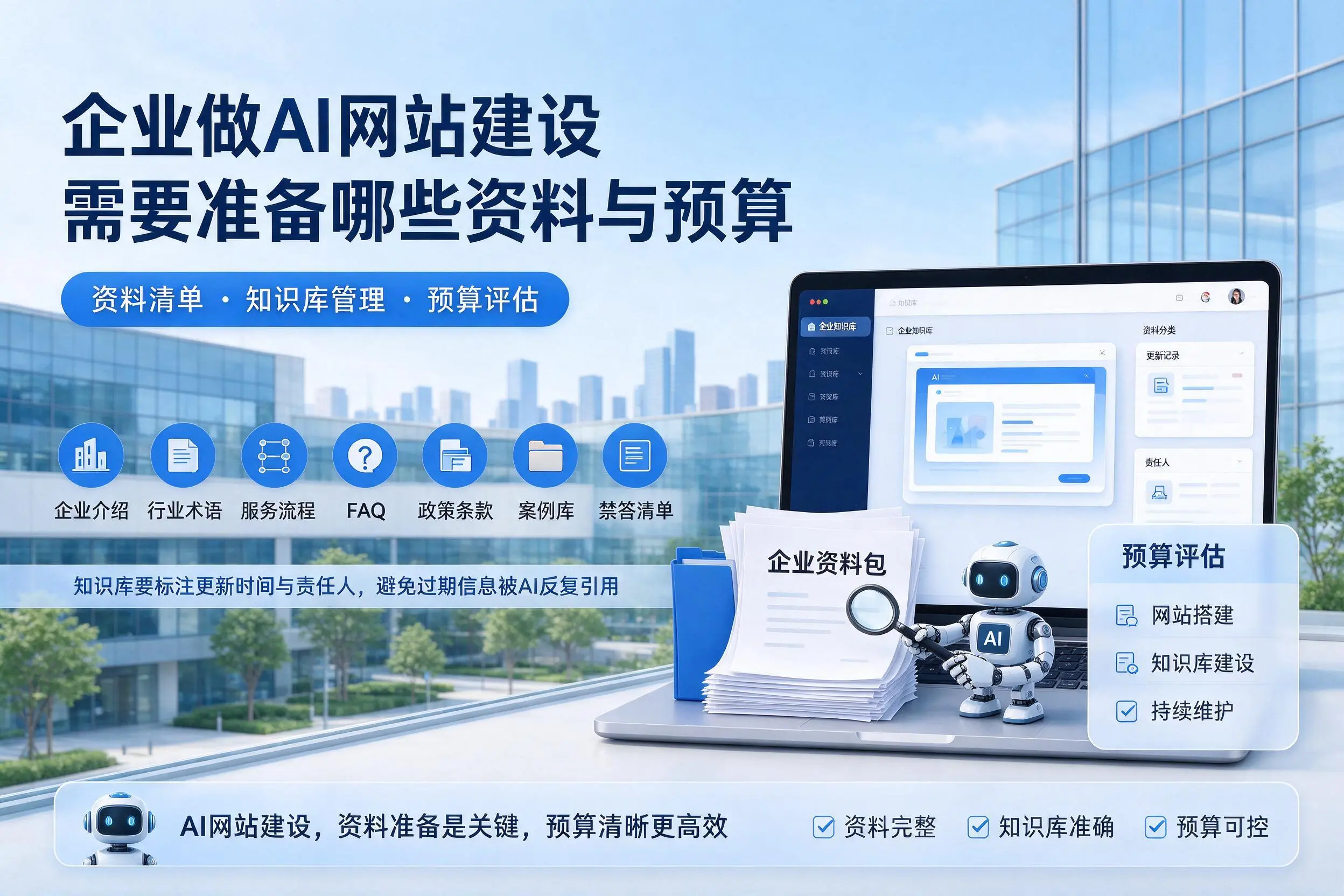 郑州企业做AI网站建设需要准备哪些资料与预算