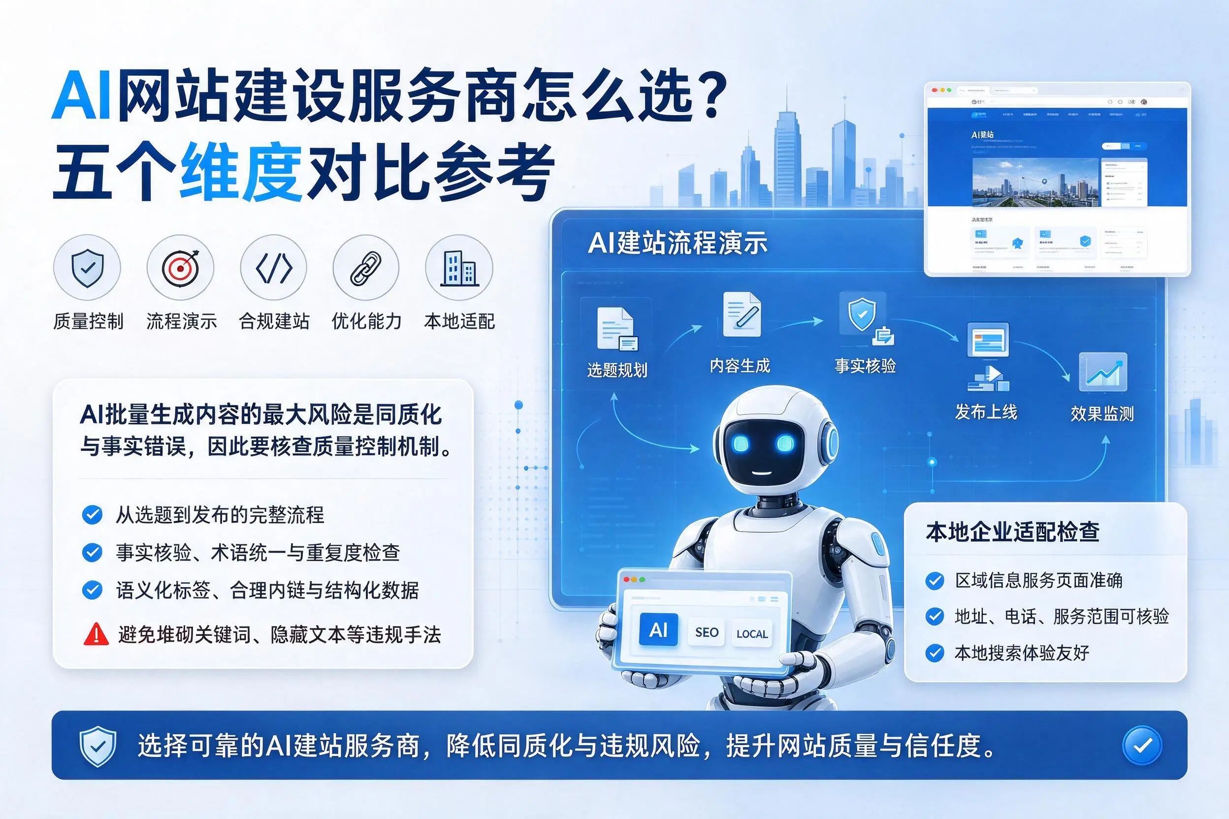 郑州AI网站建设服务商怎么选？五个维度对比参考