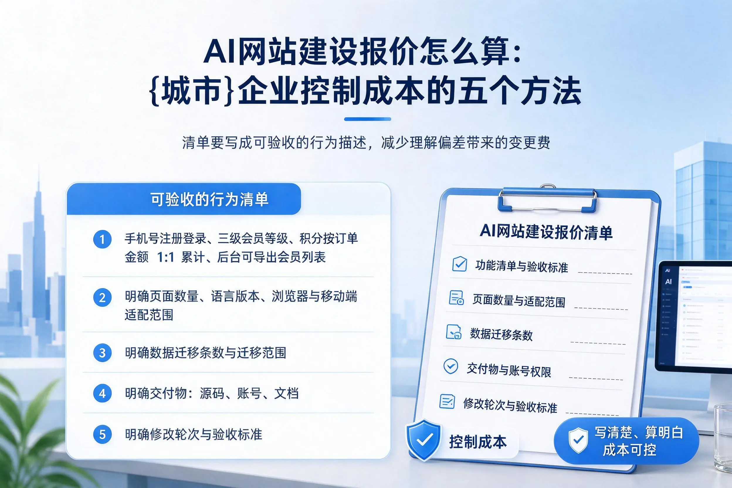 AI网站建设报价怎么算:郑州企业控制成本的五个方法